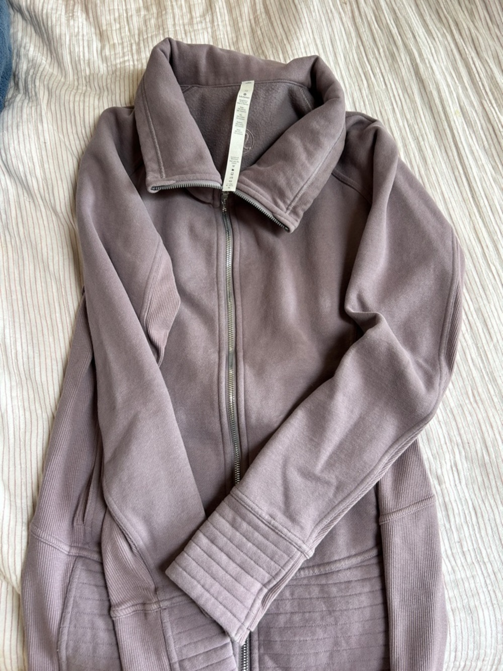 lululemon athletica Dusty Mauve Full-Zip Bomber Jacket